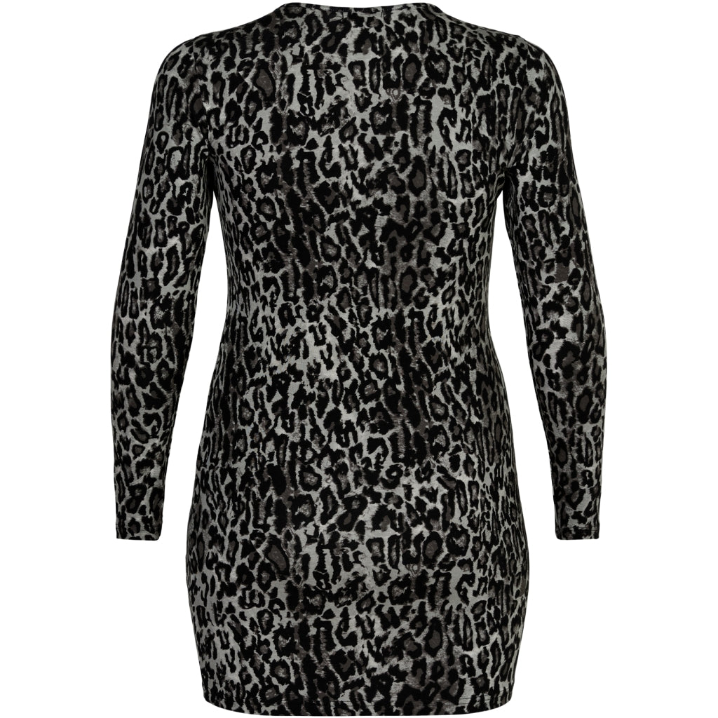 Sandgaard Slim long leo t-shirt Long Top Grey Leoprint