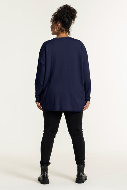Sandgaard Blouse oversize Blouse Dark Blue