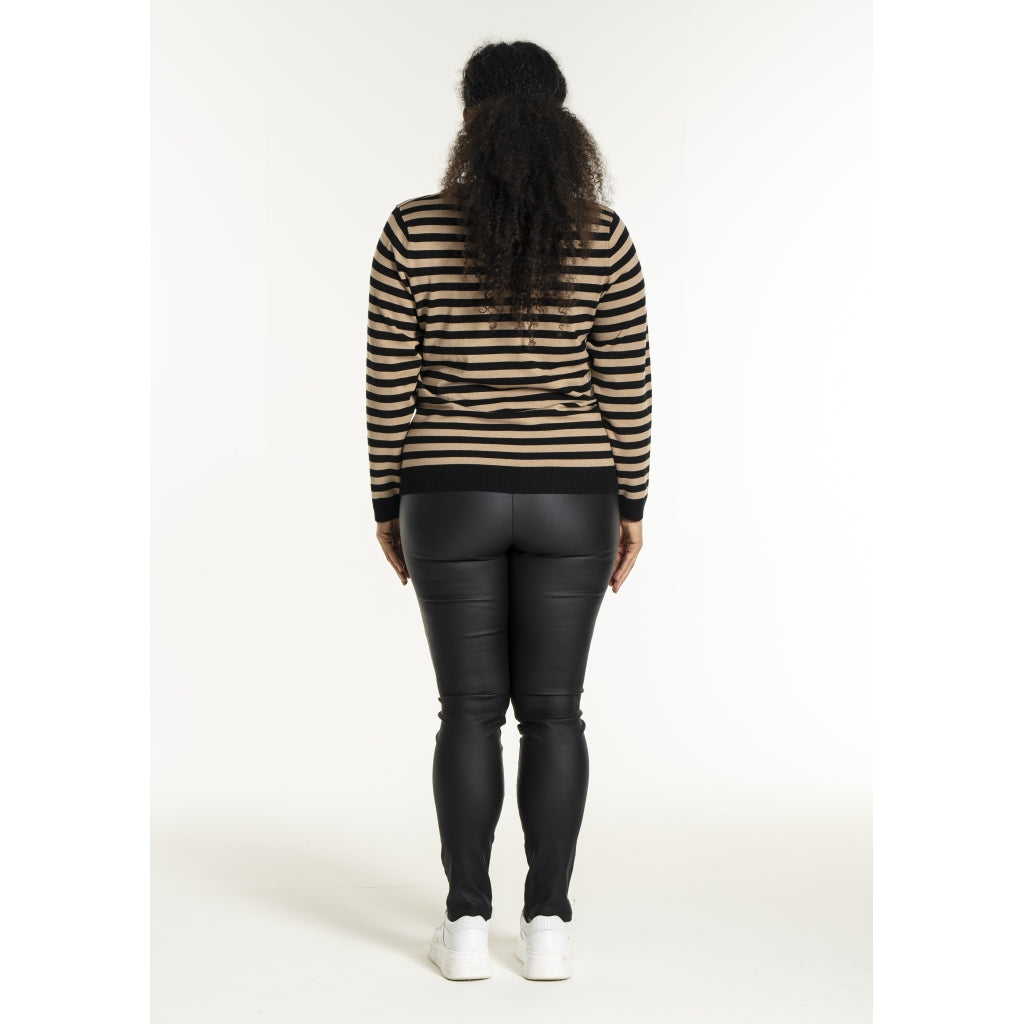 Sandgaard Helsinki - Blouse - Stripes Blouse Black/Sand
