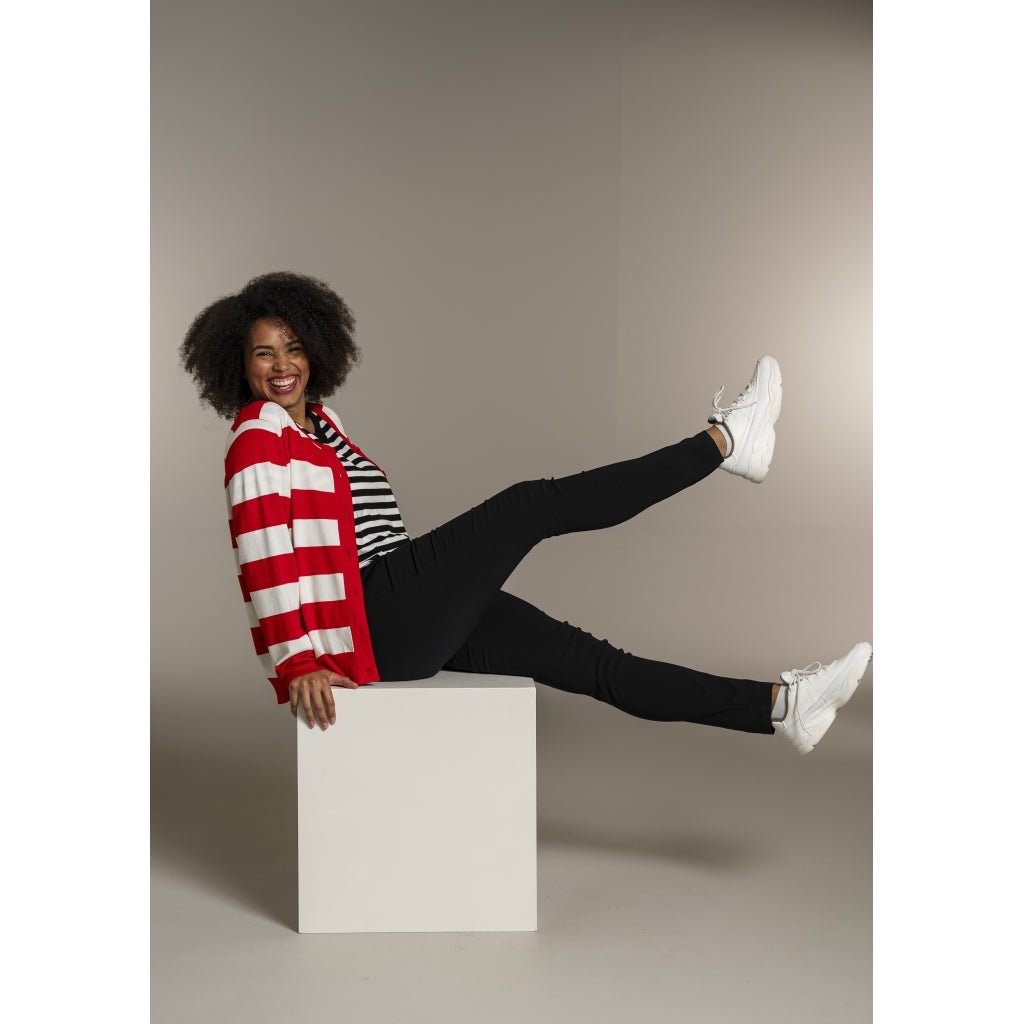 Sandgaard Helsinki - T-shirt - Stripes T-Shirt Black/Offwhite