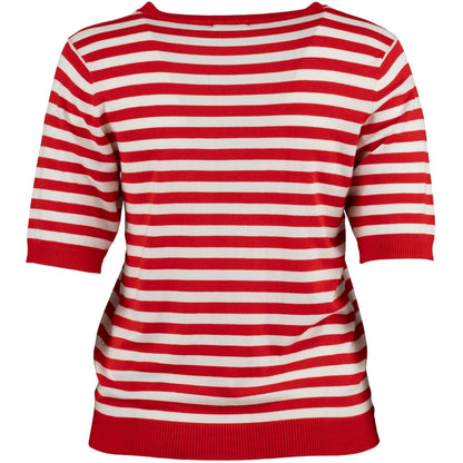 Sandgaard Helsinki - T-shirt - Stripes T-Shirt Mandarin/Offwhite