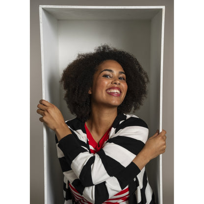 Sandgaard Helsinki - T-shirt - Stripes T-Shirt Mandarin/Offwhite