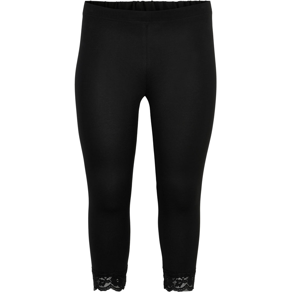 Sandgaard Leggings 3/4 with lace Leggings Black