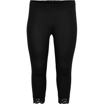 Sandgaard Leggings 3/4 with lace Leggings Black