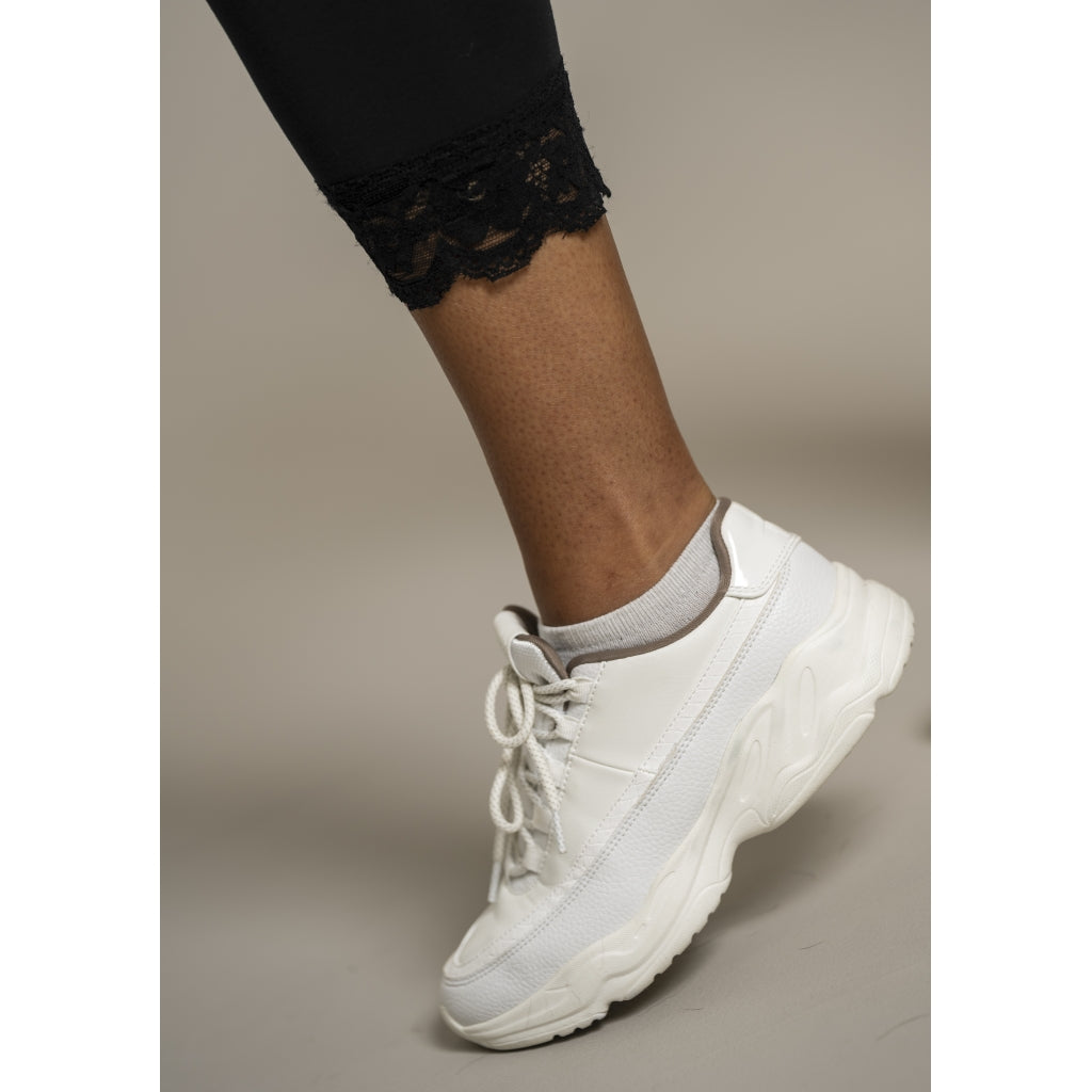 Sandgaard Leggings 3/4 with lace Leggings Black