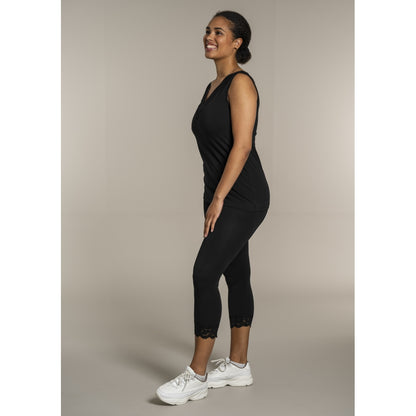 Sandgaard Leggings 3/4 with lace Leggings Black