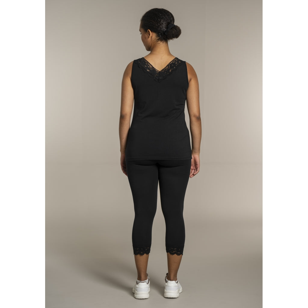 Sandgaard Leggings 3/4 with lace Leggings Black