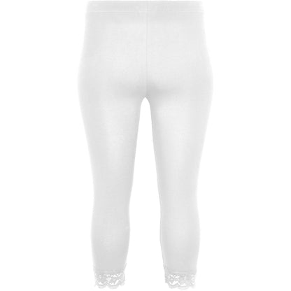 Sandgaard Leggings 3/4 with lace Leggings White