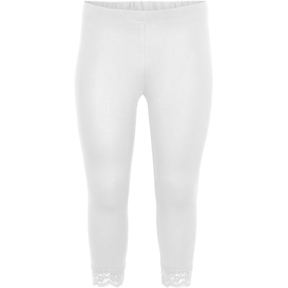 Sandgaard Leggings 3/4 with lace Leggings White