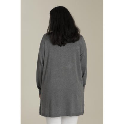 Sandgaard Long Cardigan Long Cardigan Grey Melange