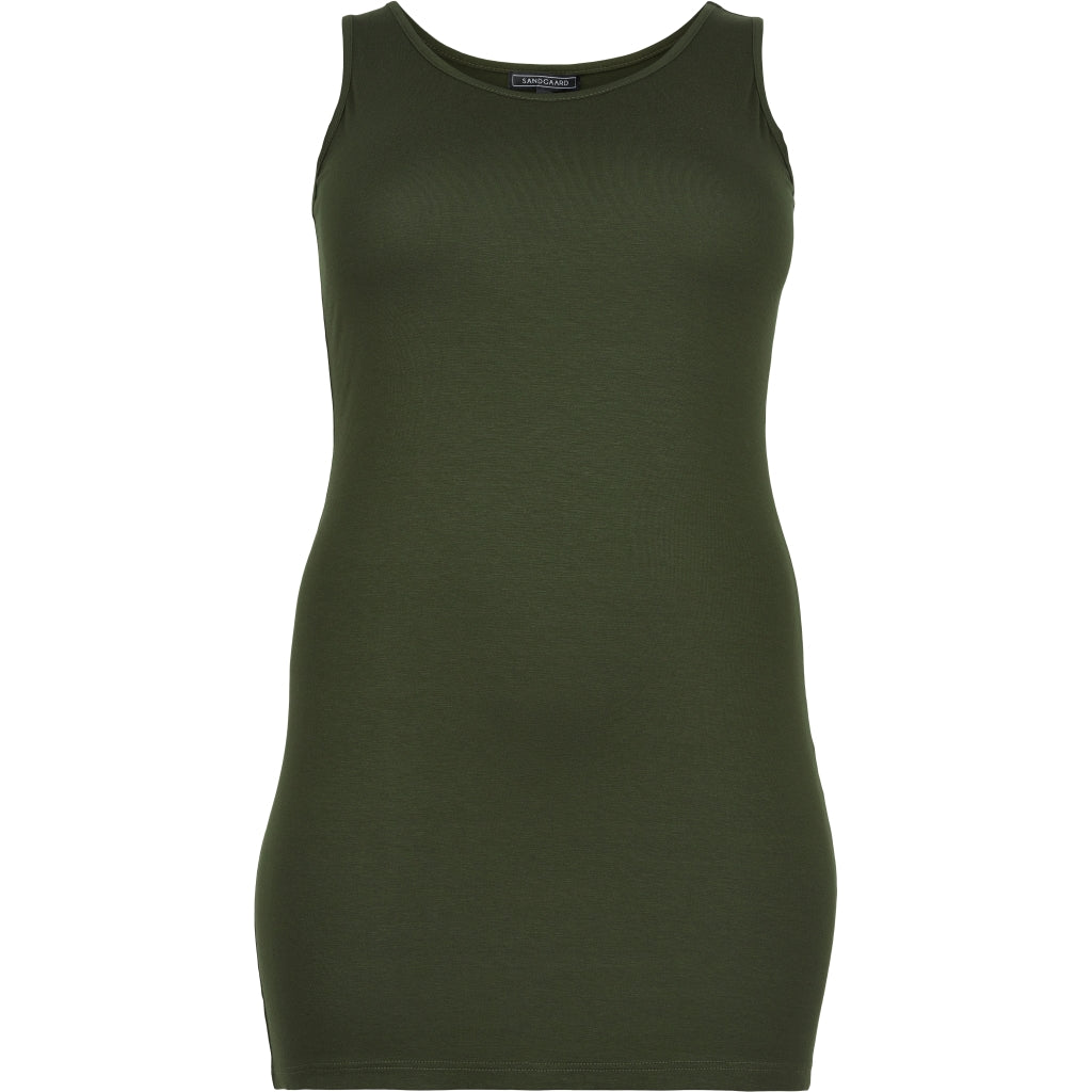 Sandgaard Panel top long Top Khakigreen