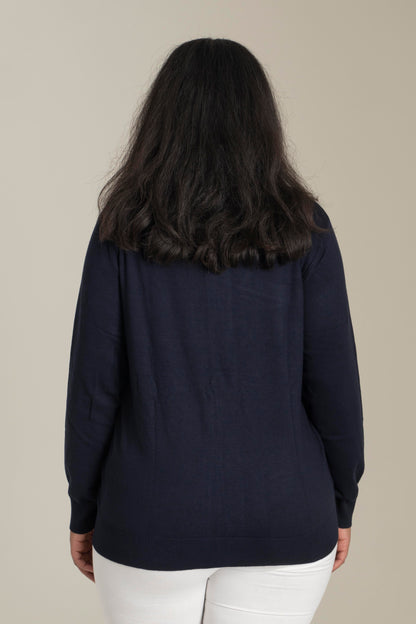 Sandgaard Cardigan Kort Cardigan Dark Blue