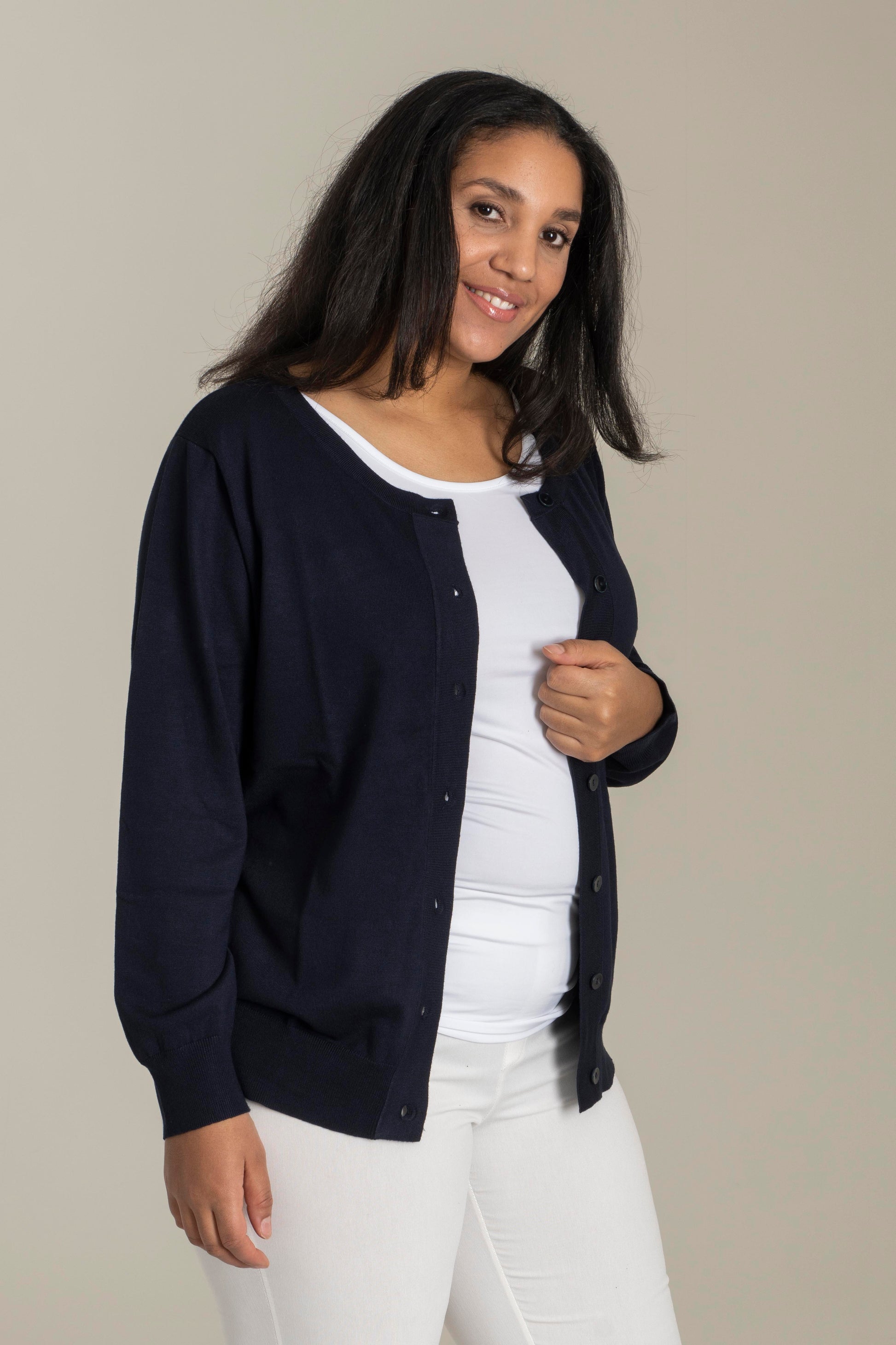 Sandgaard Cardigan Kort Cardigan Dark Blue
