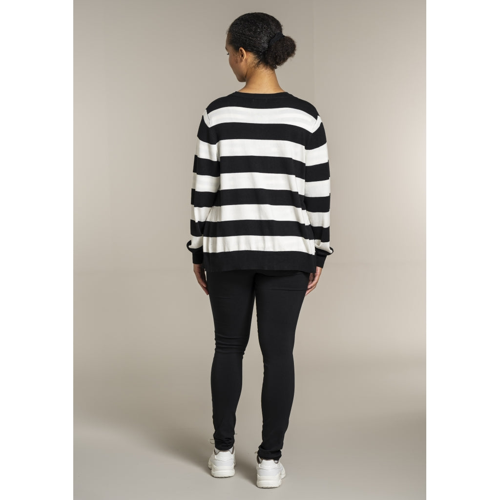 Sandgaard pant Cardigan Black/Offwhite