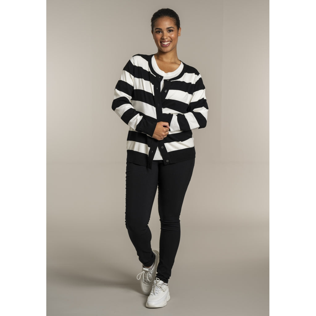 Sandgaard pant Cardigan Black/Offwhite