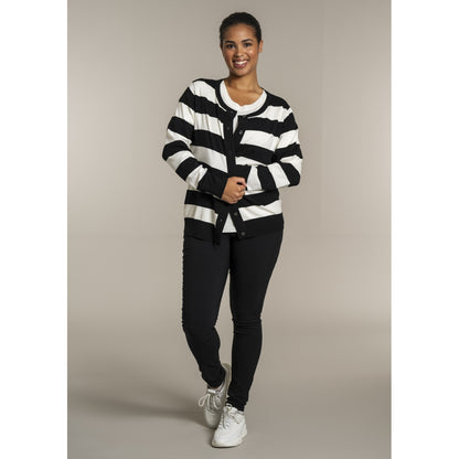 Sandgaard pant Cardigan Black/Offwhite