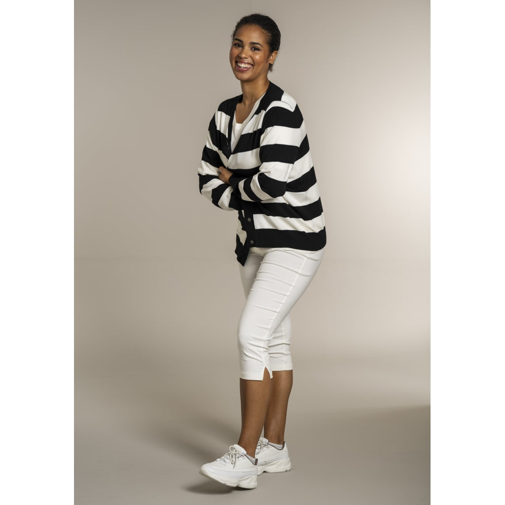 Sandgaard pant Cardigan Black/Offwhite