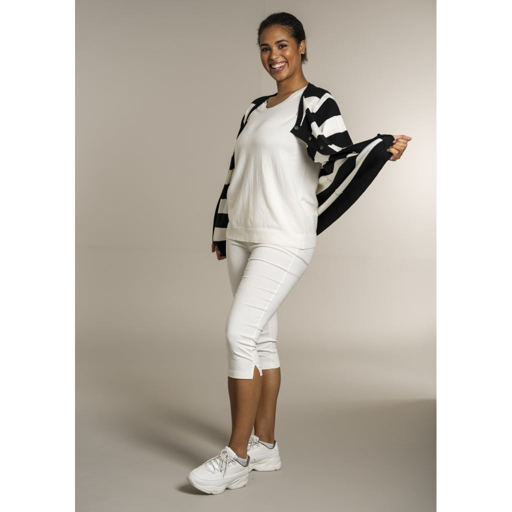 Sandgaard pant Cardigan Black/Offwhite
