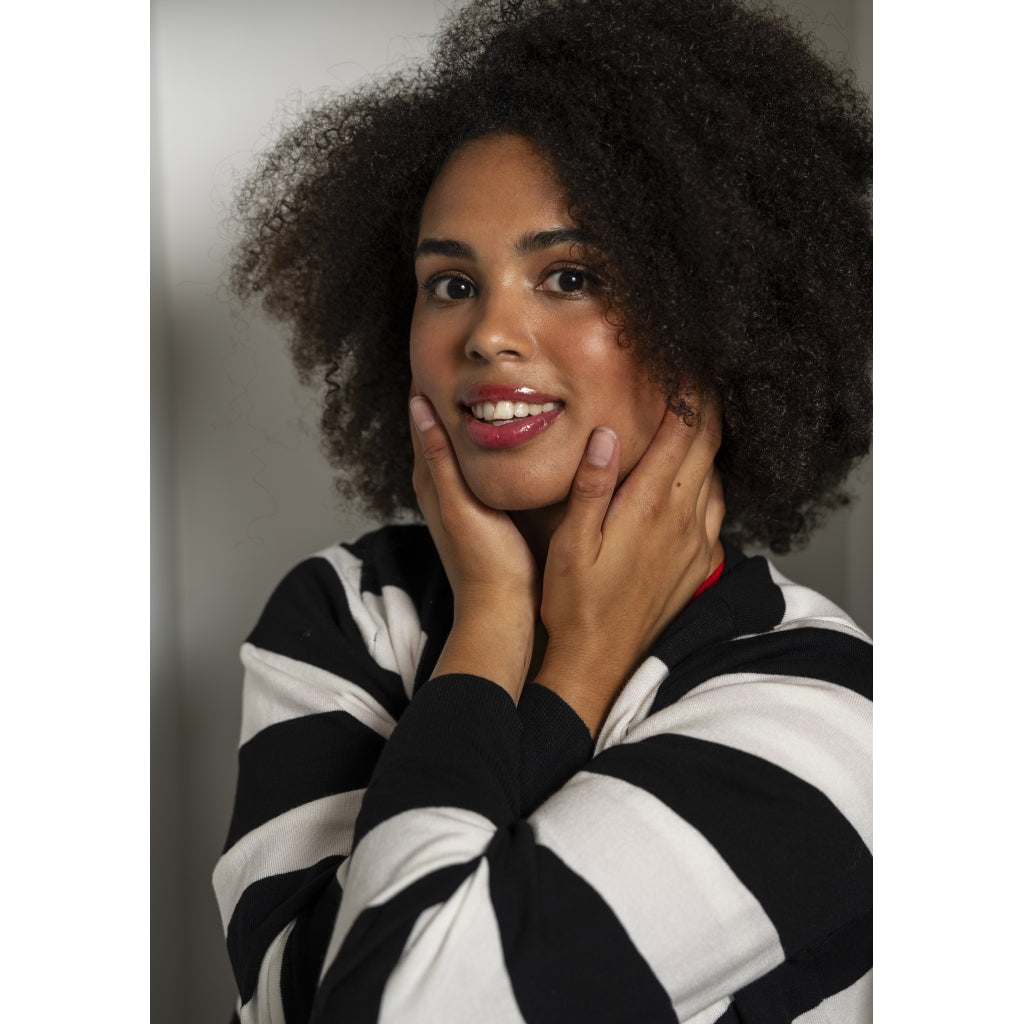 Sandgaard pant Cardigan Black/Offwhite