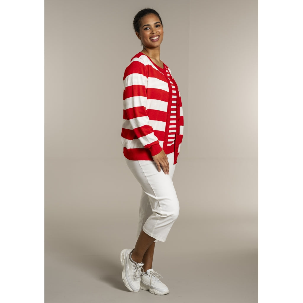 Sandgaard pant Cardigan Mandarin/Offwhite