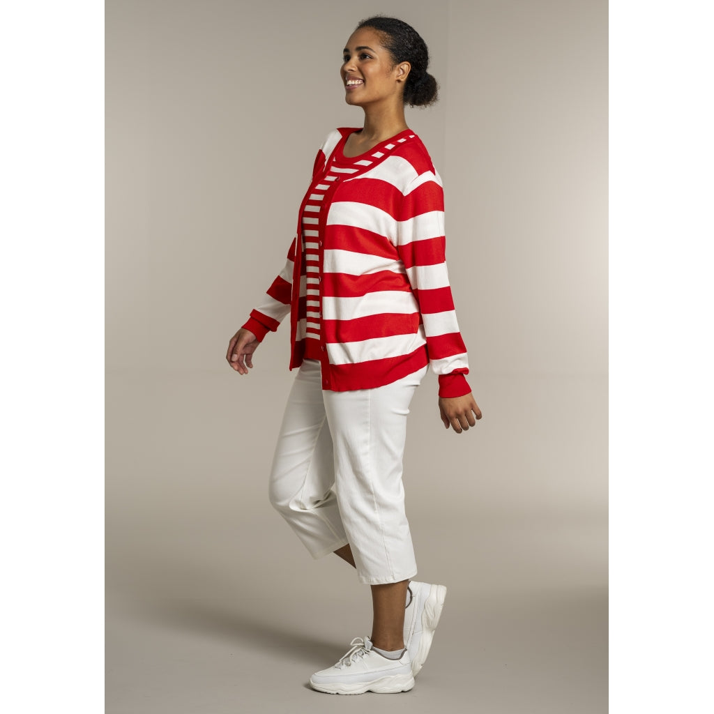 Sandgaard pant Cardigan Mandarin/Offwhite