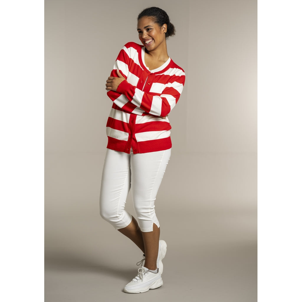 Sandgaard pant Cardigan Mandarin/Offwhite