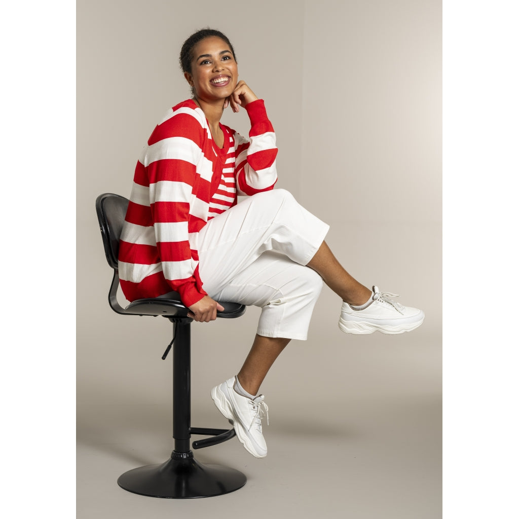 Sandgaard pant Cardigan Mandarin/Offwhite