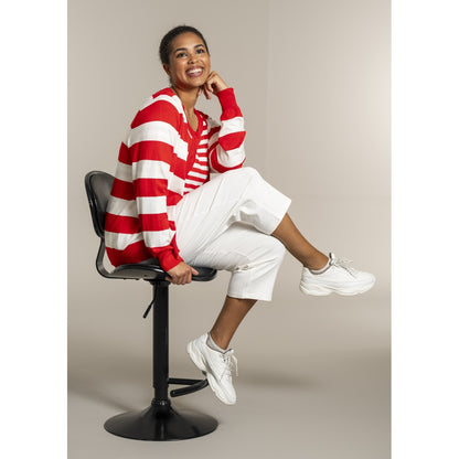 Sandgaard pant Cardigan Mandarin/Offwhite