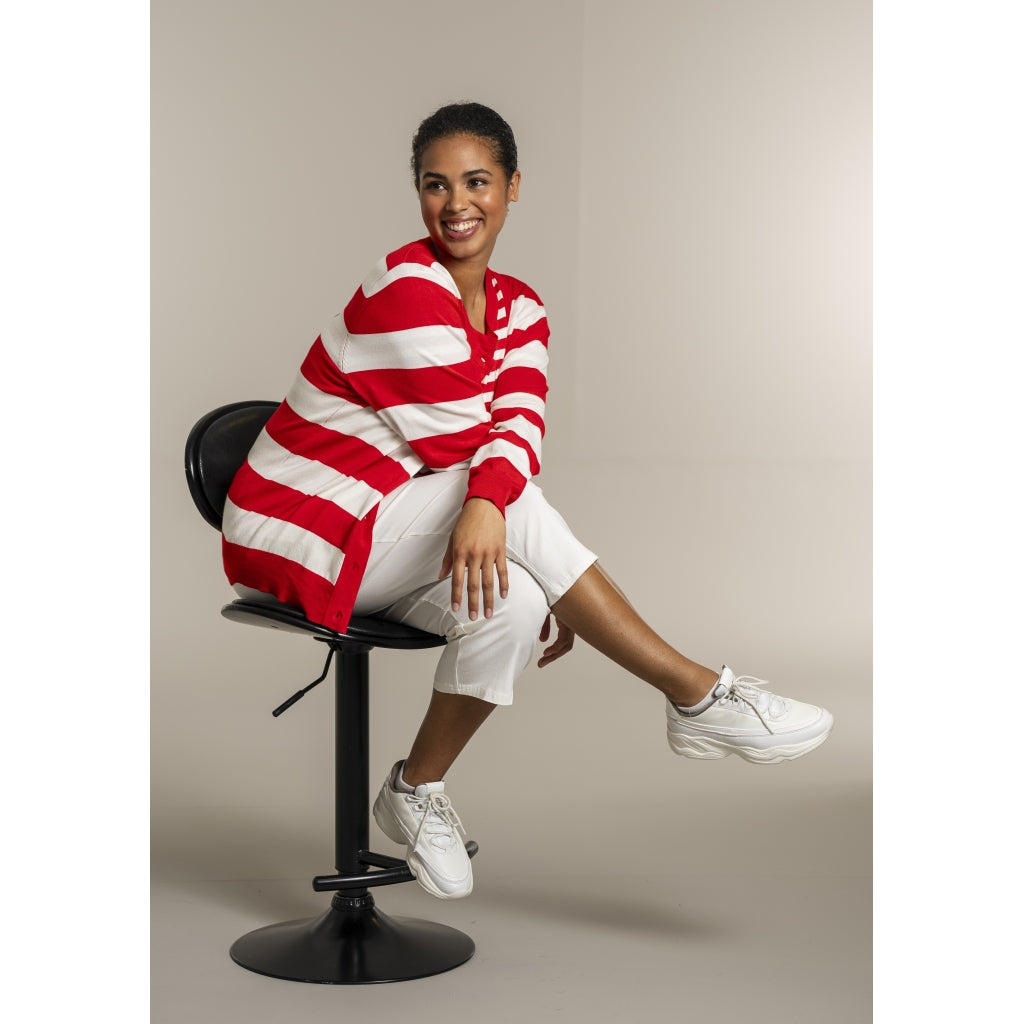 Sandgaard pant Cardigan Mandarin/Offwhite