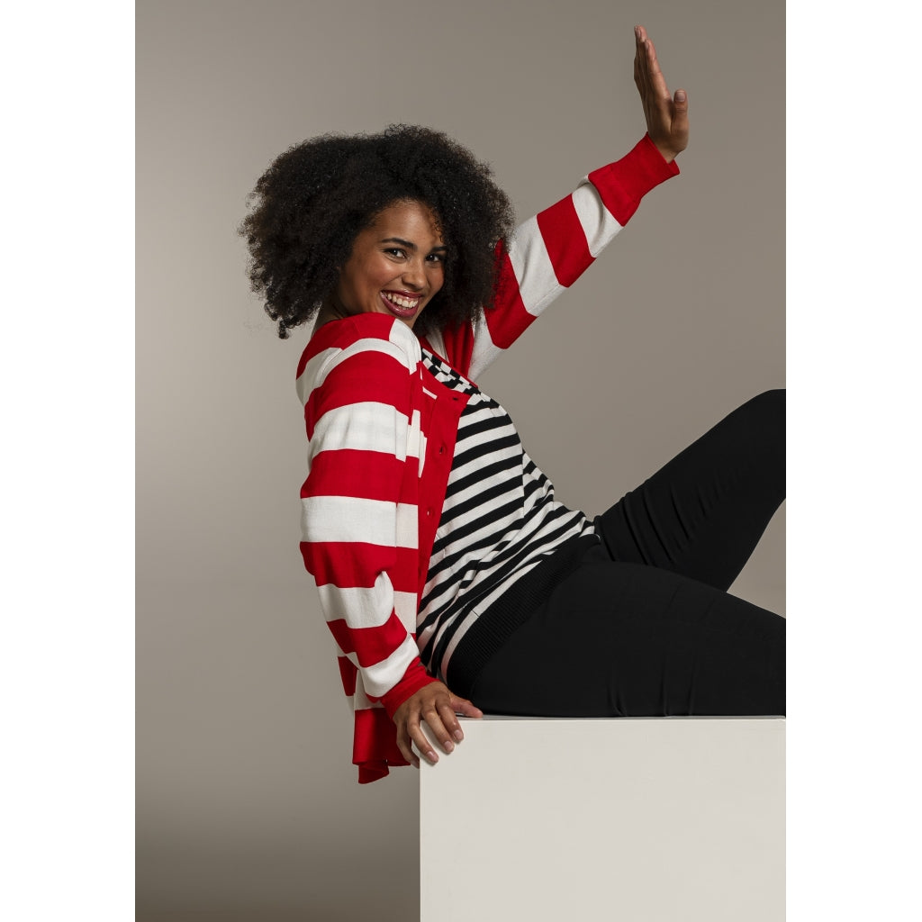 Sandgaard pant Cardigan Mandarin/Offwhite