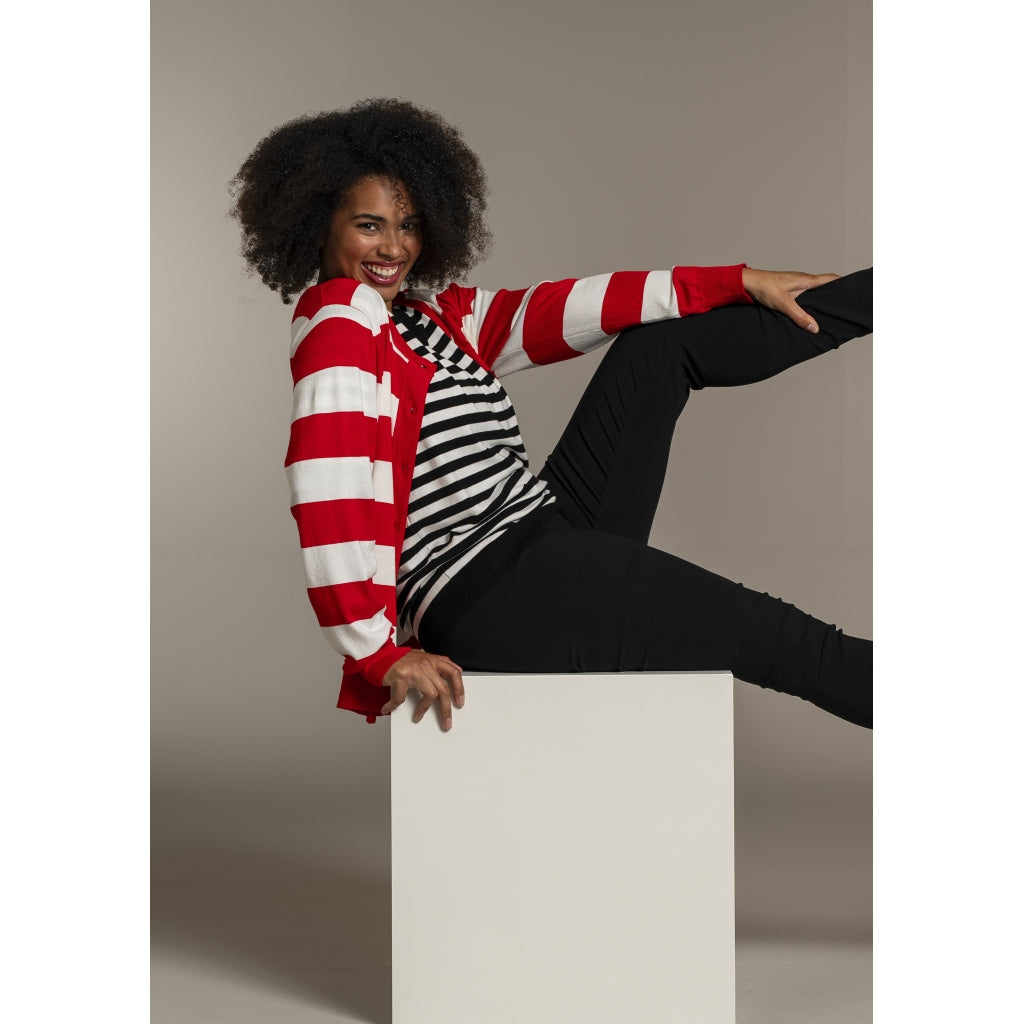 Sandgaard pant Cardigan Mandarin/Offwhite