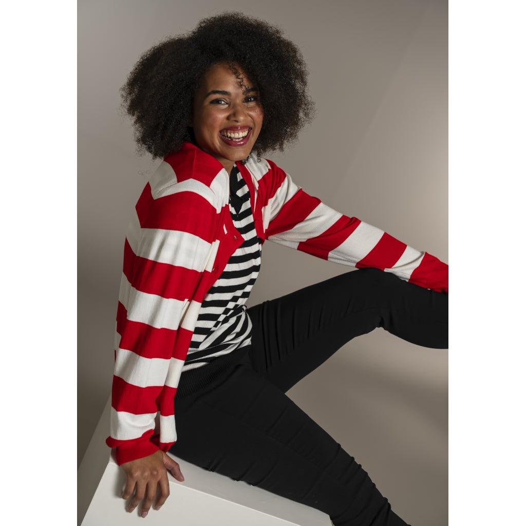 Sandgaard pant Cardigan Mandarin/Offwhite